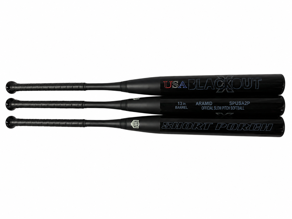 USA Blackout X - Built to Swing Big - 2-piece with Spin Tech / 13 in - Short Porch USA/ASA Slow Pitch Softball Bat