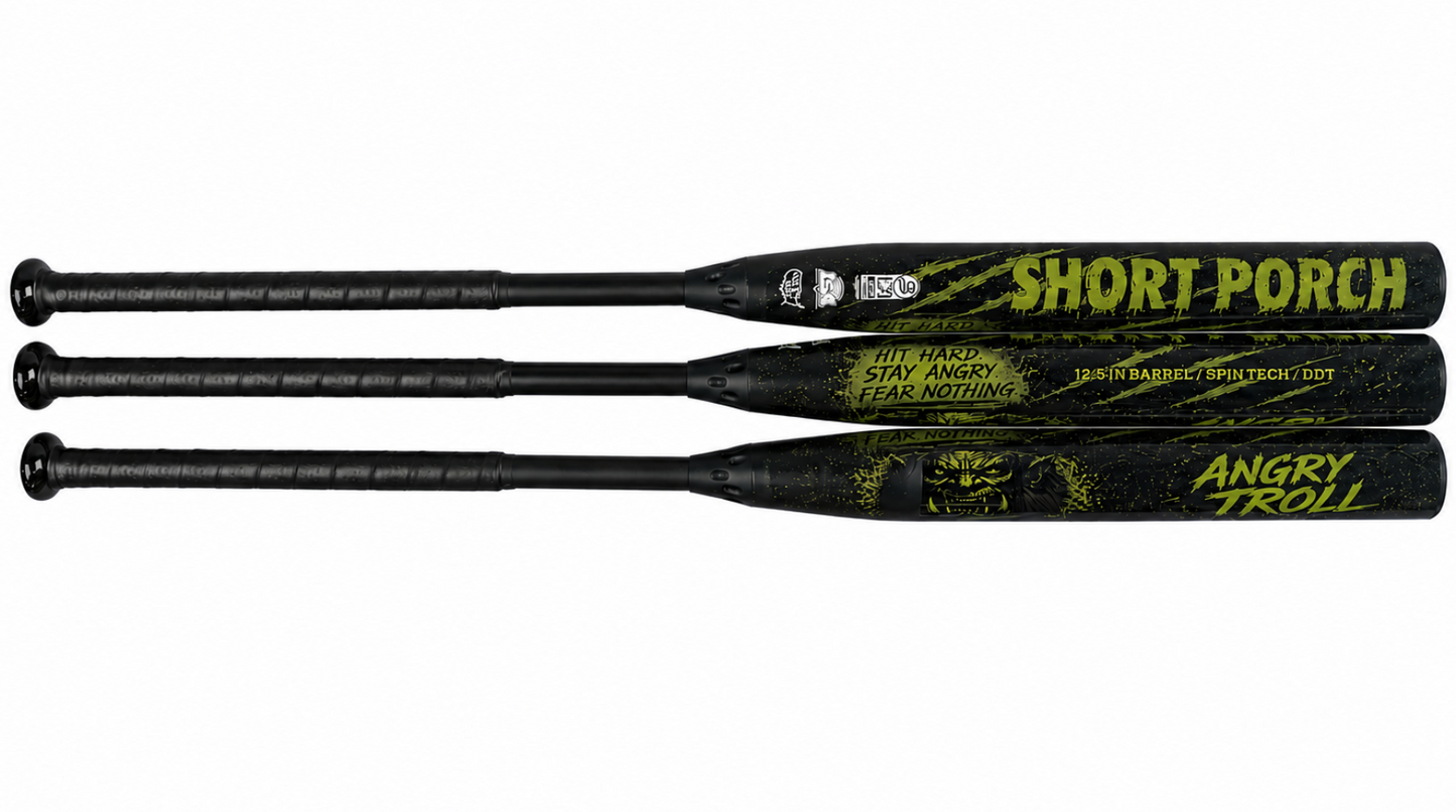 Angry Troll - Short Porch USSSA Slow Pitch DDT Softball Bat - 2-piece / 12.5 piece