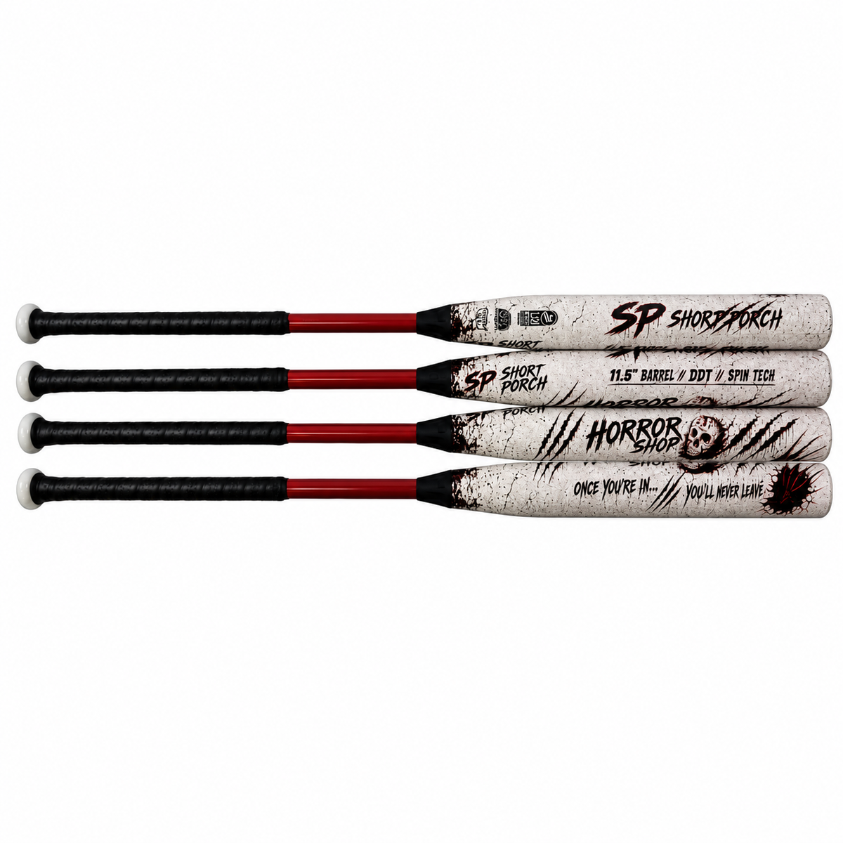 HORROR SHOP — The Nightmare Starts at Contact - Short Porch USSSA Slow Pitch Softball Bat - DDT / 11.5 in barrel