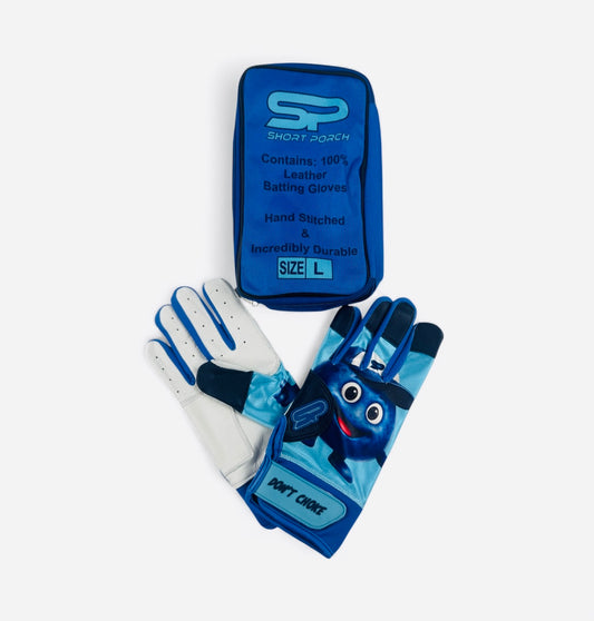 Short Porch Blueberry Batting Gloves with Carrying Bag