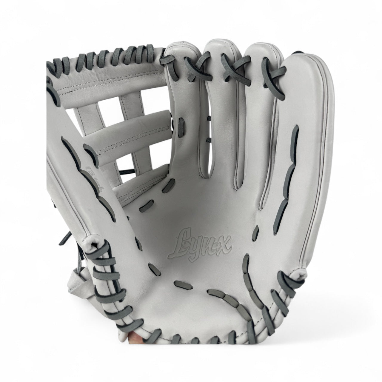 "Sweet & Simple" Japanese Kip Leather Laced H-Web Handcrafted Glove - 13"