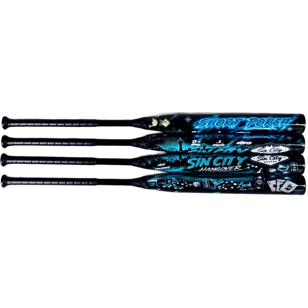 SIN CITY HANGOVER (Mike Macenko signature)- First Ever SP --> DDT 2-piece / 13 in - Short Porch Senior Slow Pitch Softball Bat