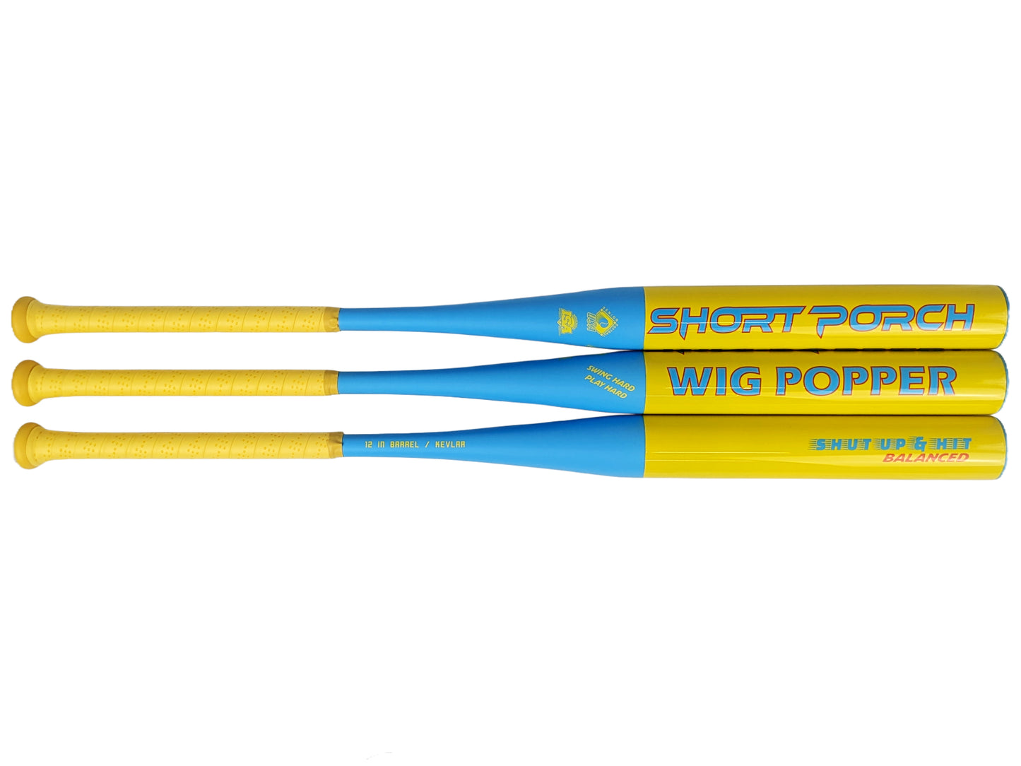 Kevlar Wig Popper Balanced with Spin Tech - 1-piece / 12 in - Short Porch Senior Slow Pitch Softball Bat