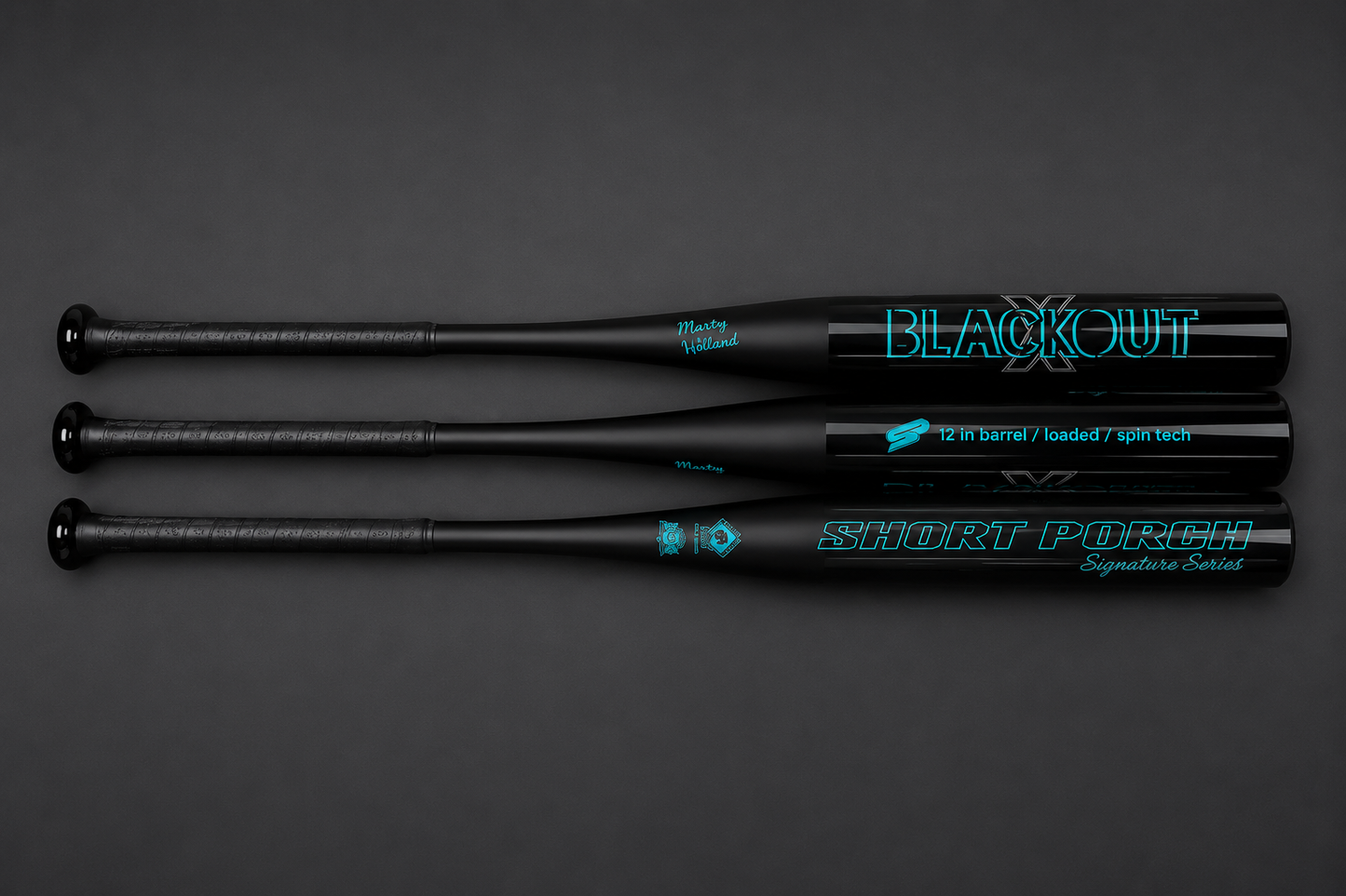 Black Out X with Spin Tech (Murray Williams signature)- 1-pc / 12 in - Short Porch Senior Slow Pitch Softball Bat - .5 load