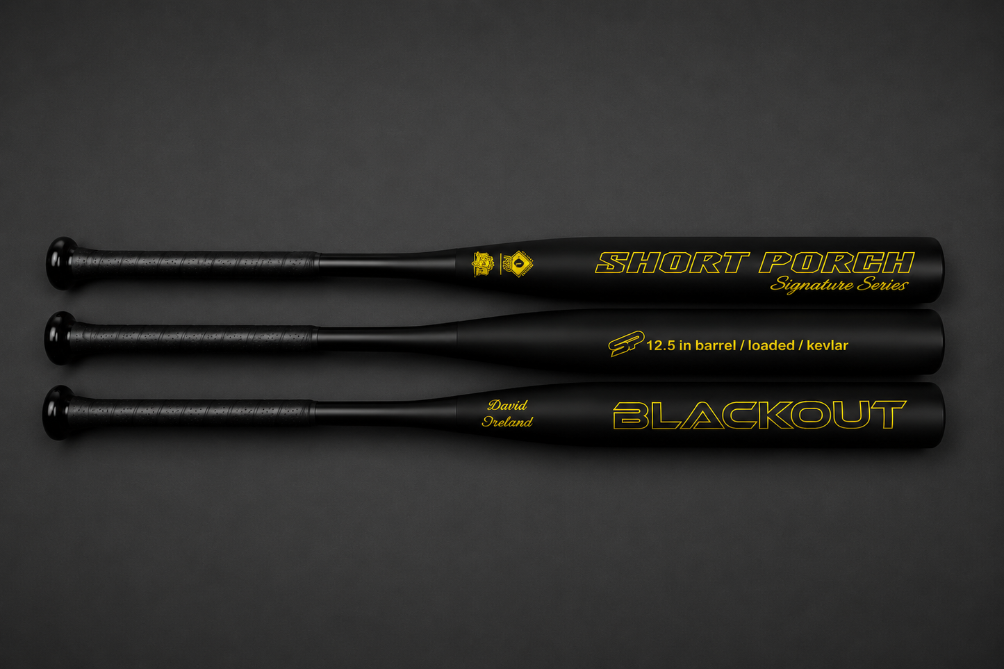 DDT Blackout (David Ireland signature) - Short Porch Senior Slow Pitch Softball Bat - 2-piece / 12.5 piece