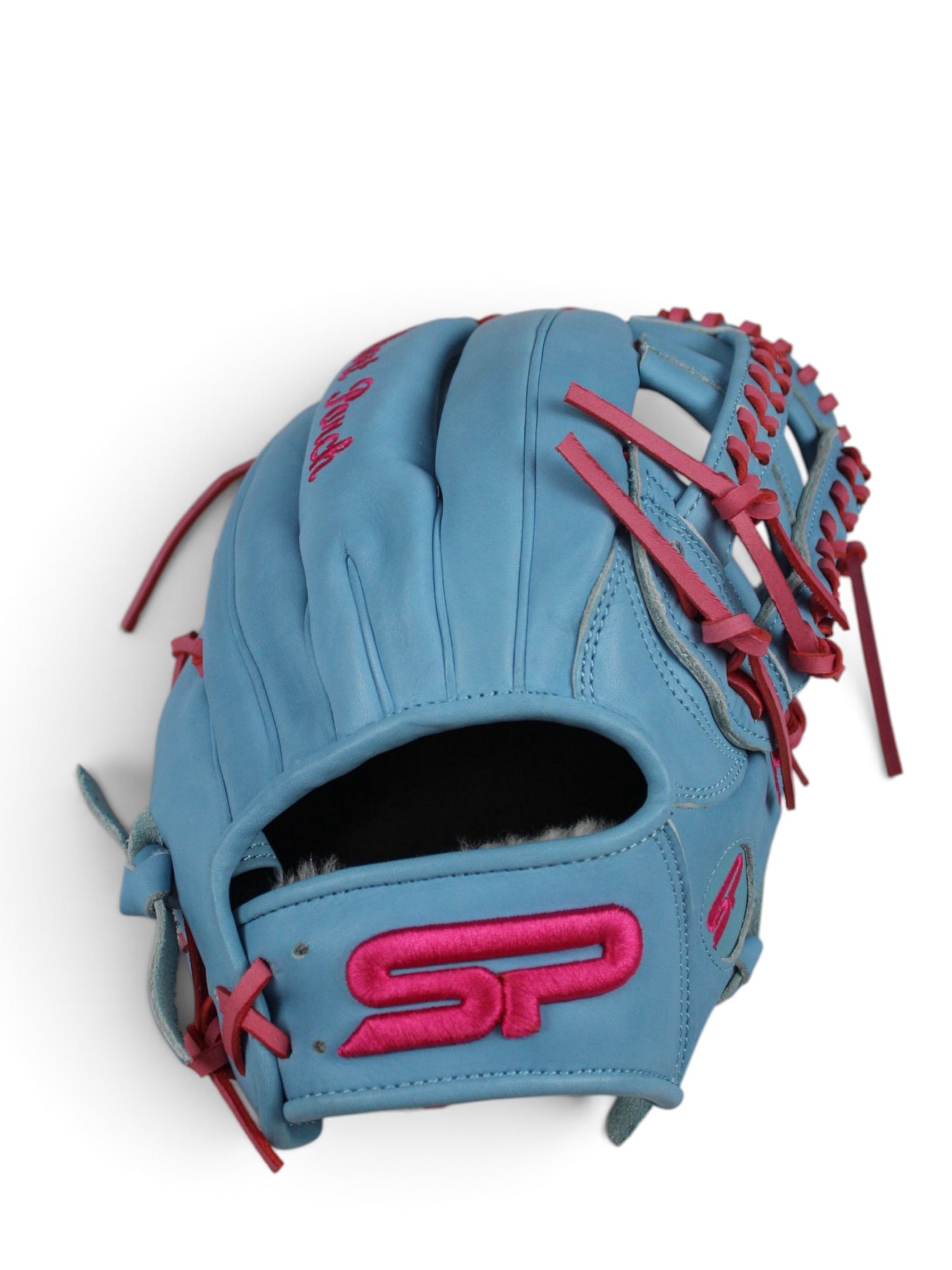 Bubblegum Edition Japanese Kip Leather Laced H-Web Handcrafted Glove - 13”