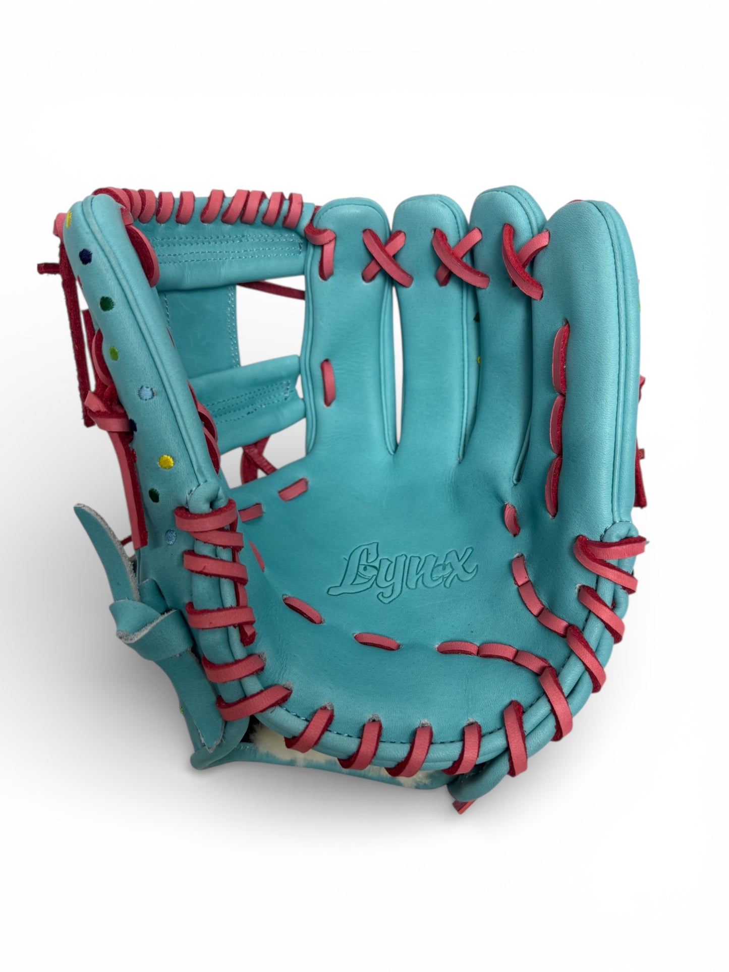 Polka Dot Japanese Kip Leather I - Web Handcrafted Glove - 11.5"