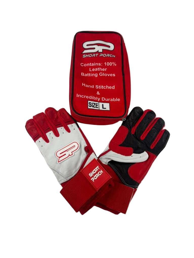 Adult & Youth - Short Porch "SP" Batting Gloves with Carrying Bag