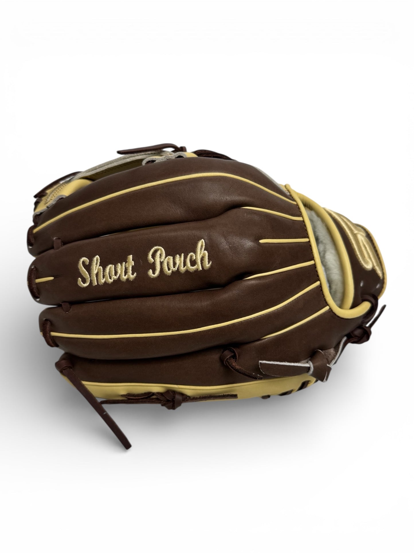 Brown/Blonde Kip Leather I -Web Handcrafted Glove - 13”