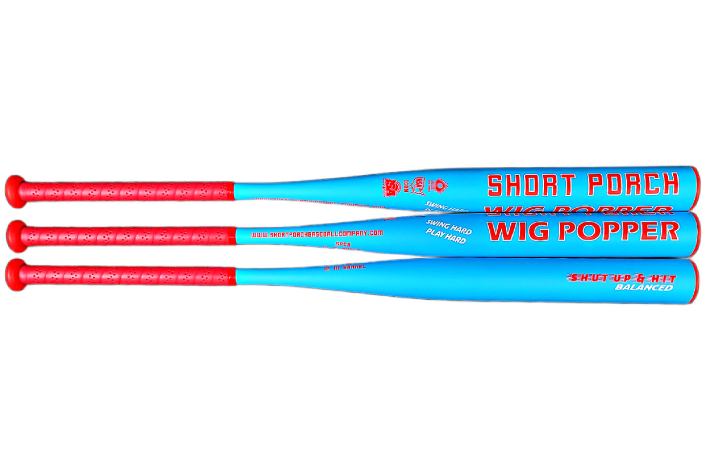 Short Porch Wig Popper Balanced - Senior Slow Pitch Softball Bat - 1-piece 12 inch