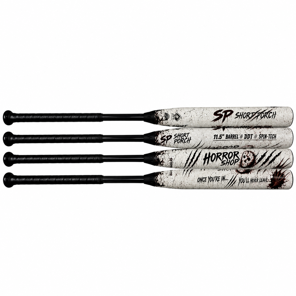 HORROR SHOP - Nobody Leaves the Same - Short Porch Senior Slow Pitch Softball Bat - DDT/ 11.5 in