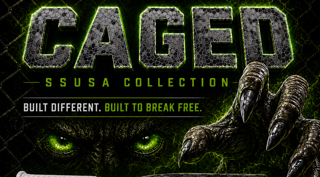 Short Porch Caged SSUSA Collection - Step In. Swing Hard. Break Out.