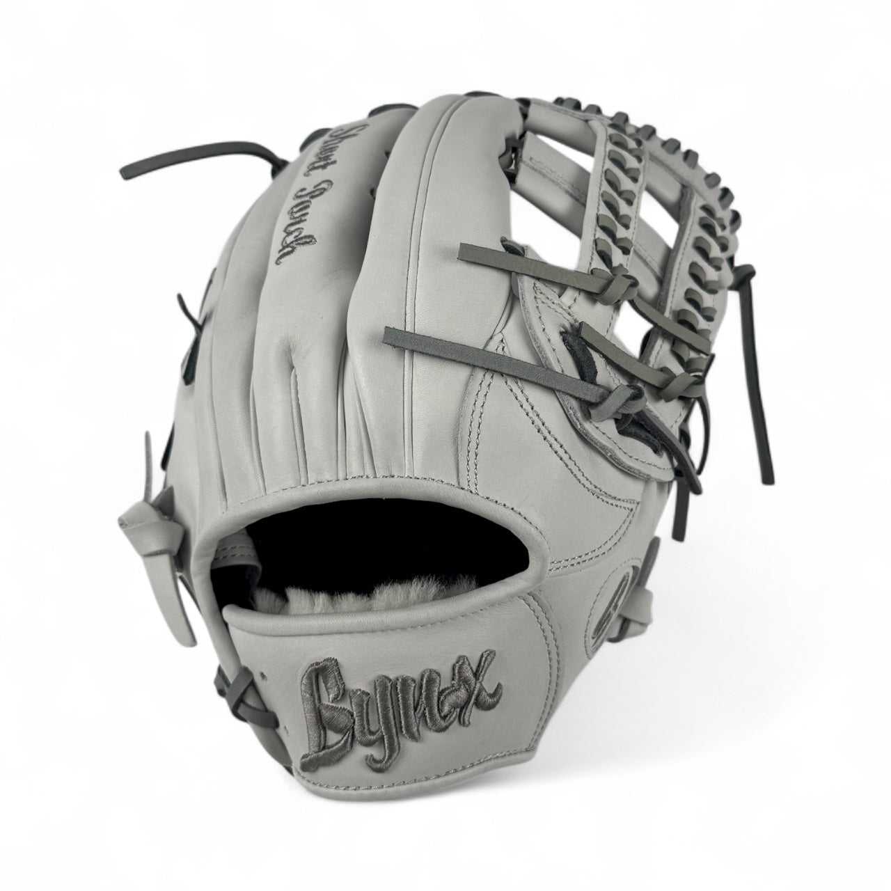 "Sweet & Simple" Japanese Kip Leather Laced H-Web Handcrafted Glove - 13"