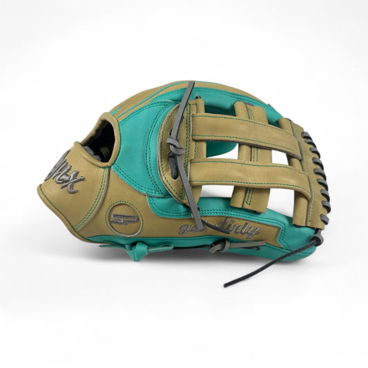 "Cage's Signature" Japanese Kip Leather H-Web Handcrafted Glove - 13.5”