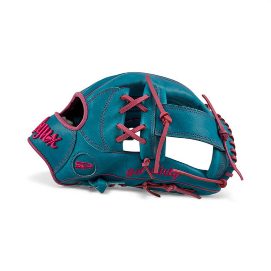 "Cotton Candy" Japanese Kip Leather I-Web Handcrafted Glove - 13.5”