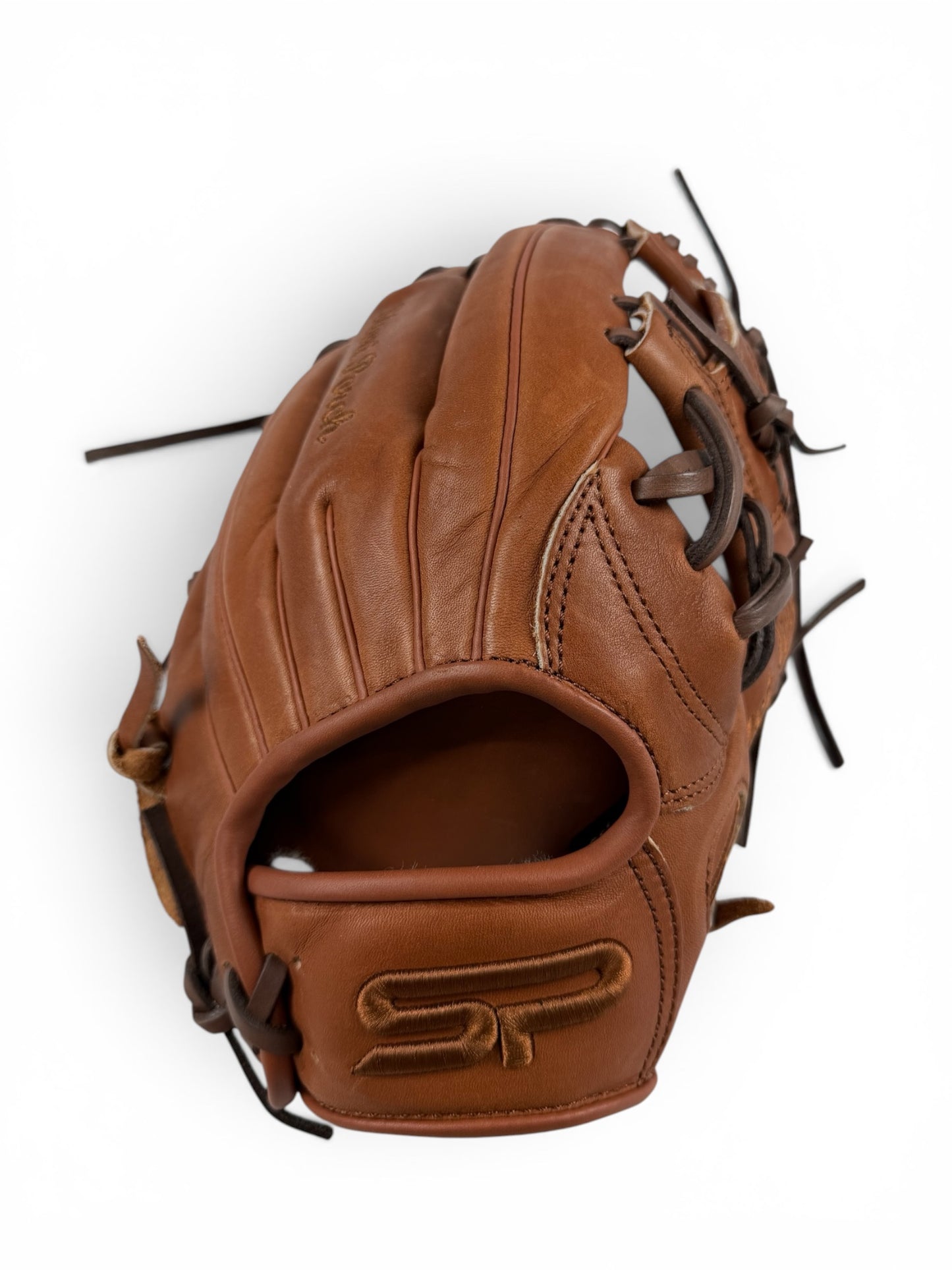Oil Chestnut Japanese Kip Leather I-Web Handcrafted Glove - 13”
