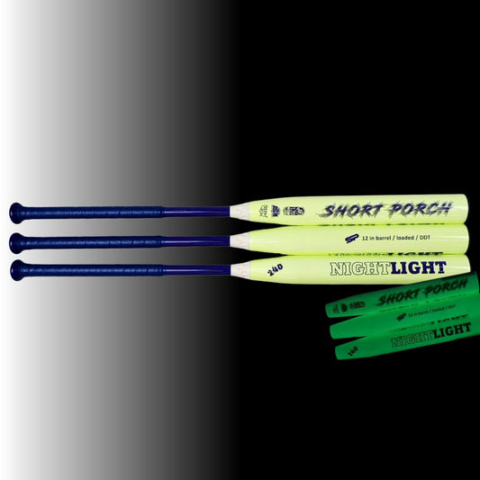Glow-in-the-Dark (NIGHTLIGHT) - 2-piece / 12 in - Short Porch .5 load USSSA Slow Pitch Softball Bat