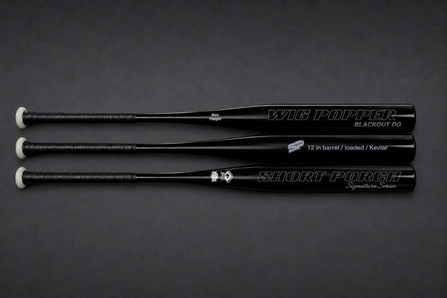 2026 OG Blackout Wig Popper (Ron Yeager signature) - 1-piece/12 in - Short Porch Senior Slow Pitch Softball Bat - .5 load Power barrel