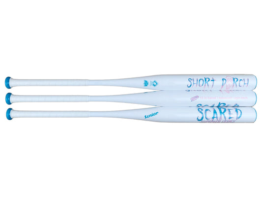 Summer Scared 1-pc Balanced with Spin Tech - Short Porch Senior Slow Pitch Softball Bat - 12-in