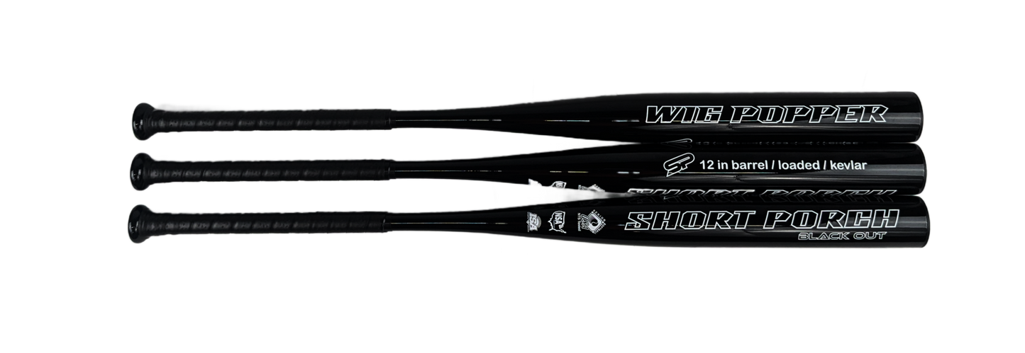OG Blackout  Wig Popper - 1-piece / 12 in - Short Porch Senior Slow Pitch Softball Bat - .5 load Power barrel ( Extremely High Performance design ) 🔥