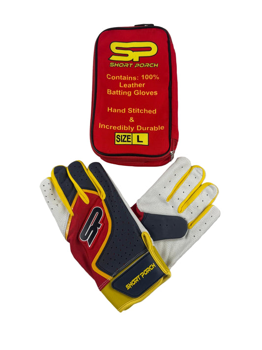 Adult & Youth - Short Porch "SP" Batting Gloves with Carrying Bag