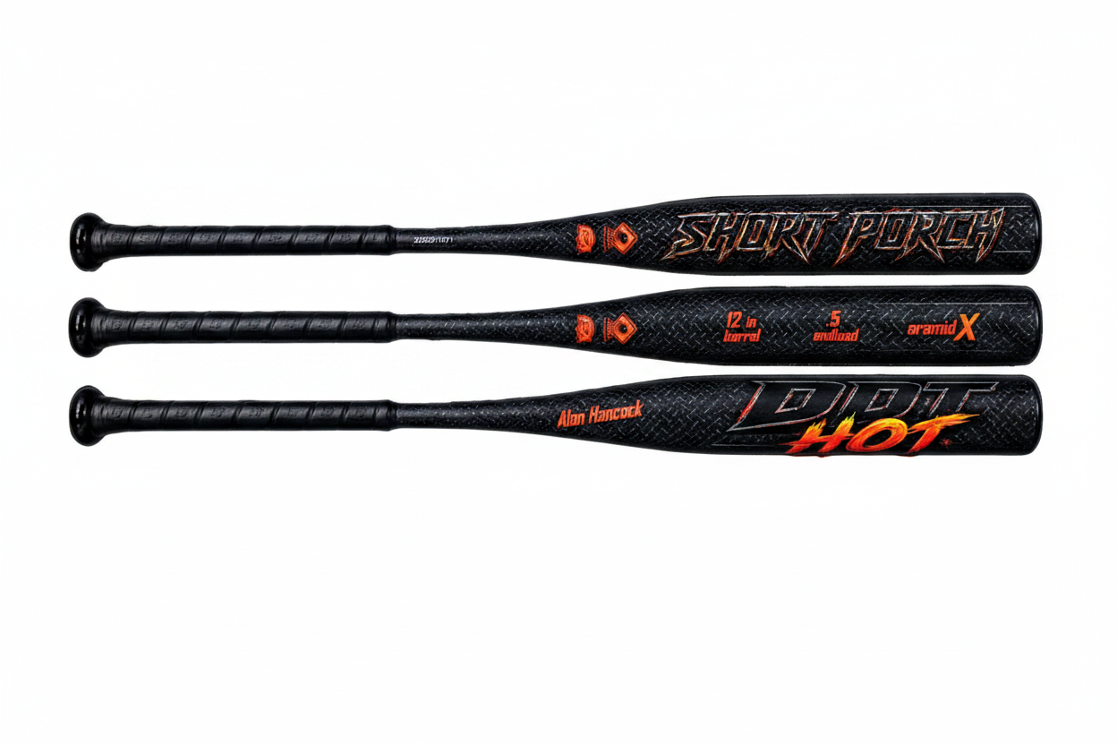 DDT HOT (Alan Hancock signature) with SPIN TECH - 1-piece / 12 in - Short Porch Senior Slow Pitch Softball Bat